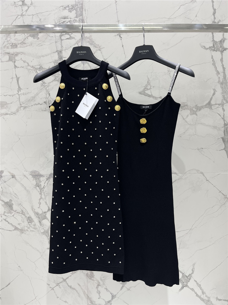 Balmain slim waist knitted dress replica designer clothes
