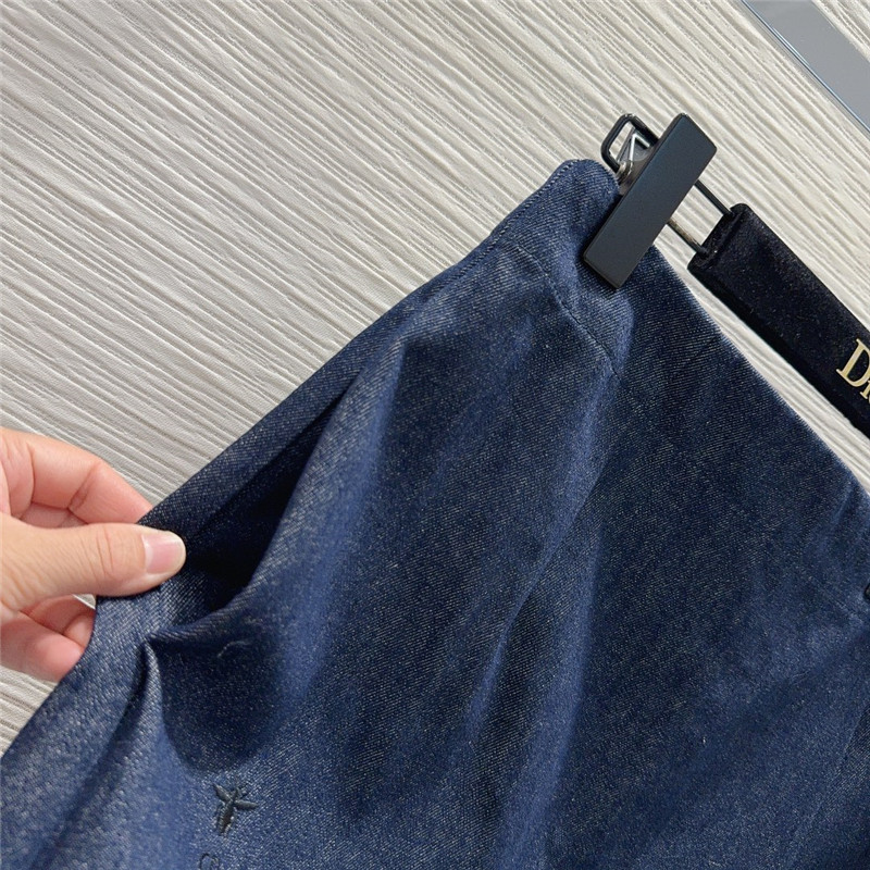 D10r denim jeans culottes replica d&g clothing