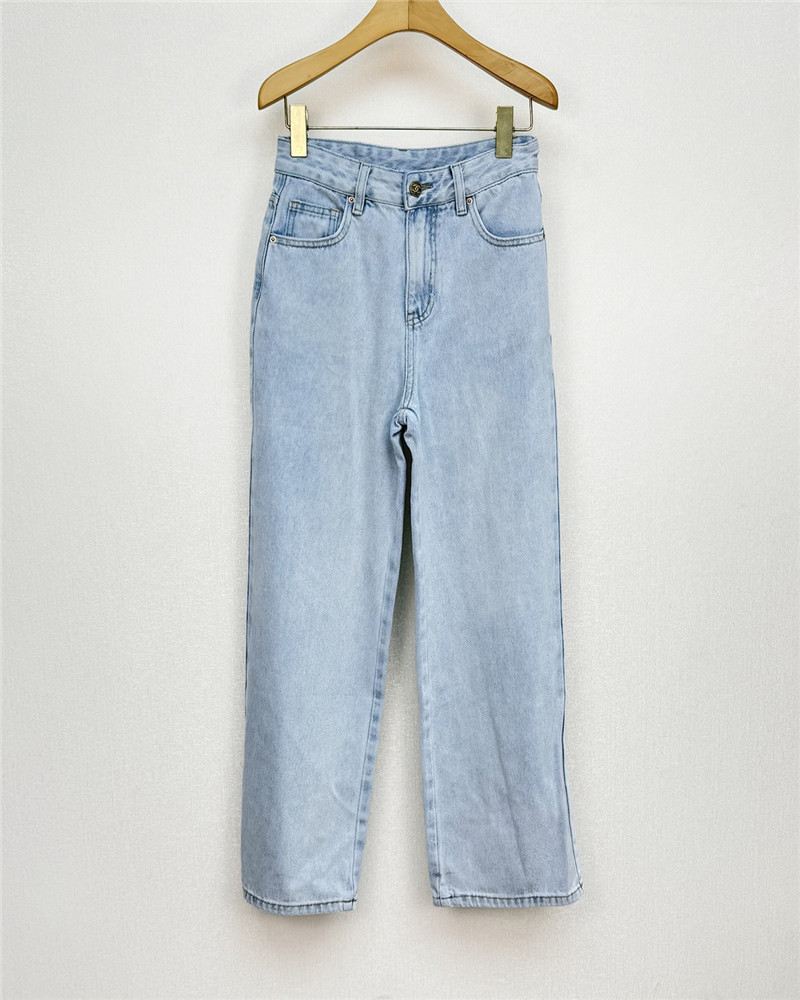 Ch**el denim wide-leg pants replica clothes