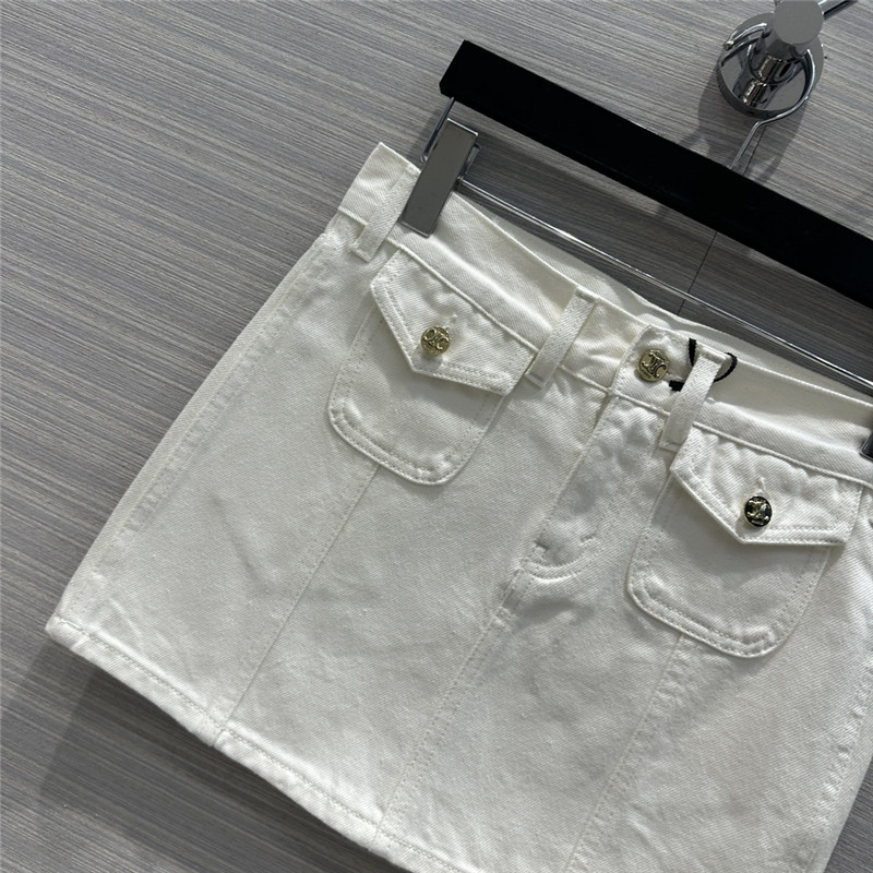 Ce1i*e washed denim mini skirt replica clothes