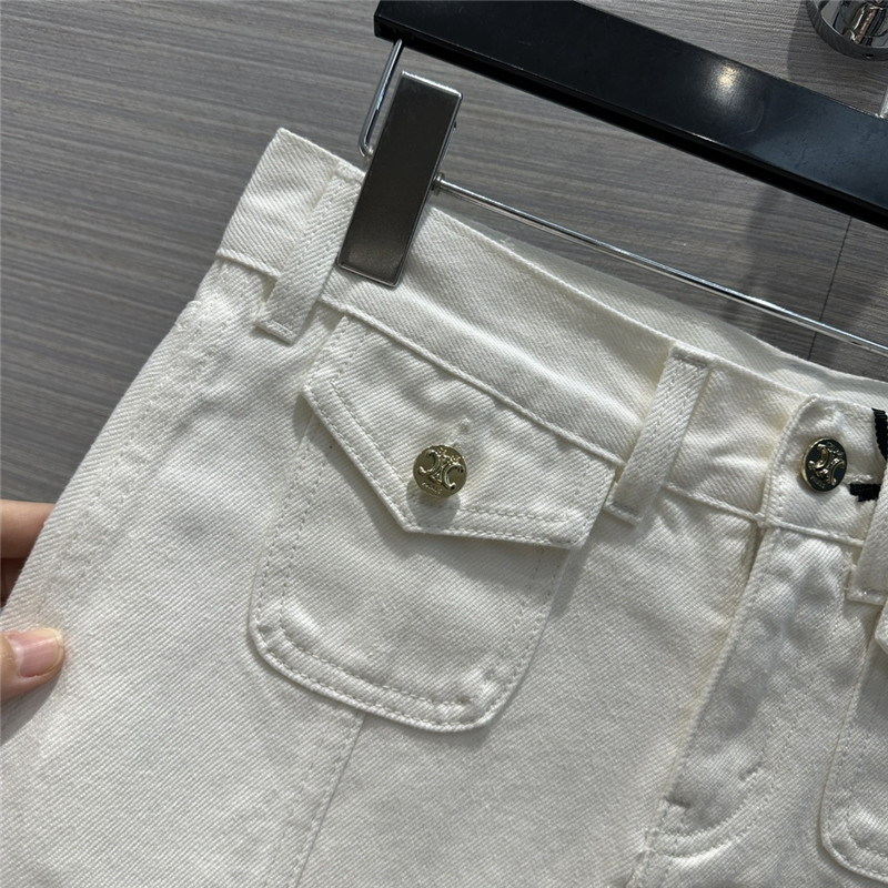 Ce1i*e washed denim mini skirt replica clothes