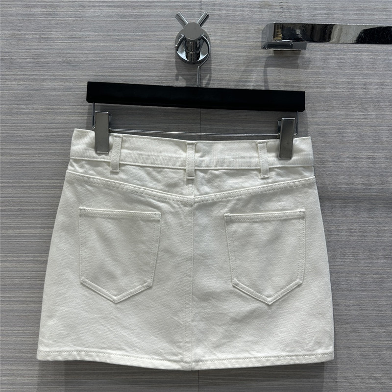 Ce1i*e washed denim mini skirt replica clothes