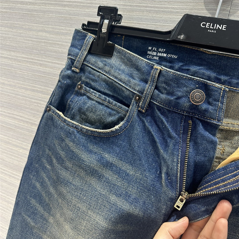 Ce1i*e low waist flared long jeans replicas clothes