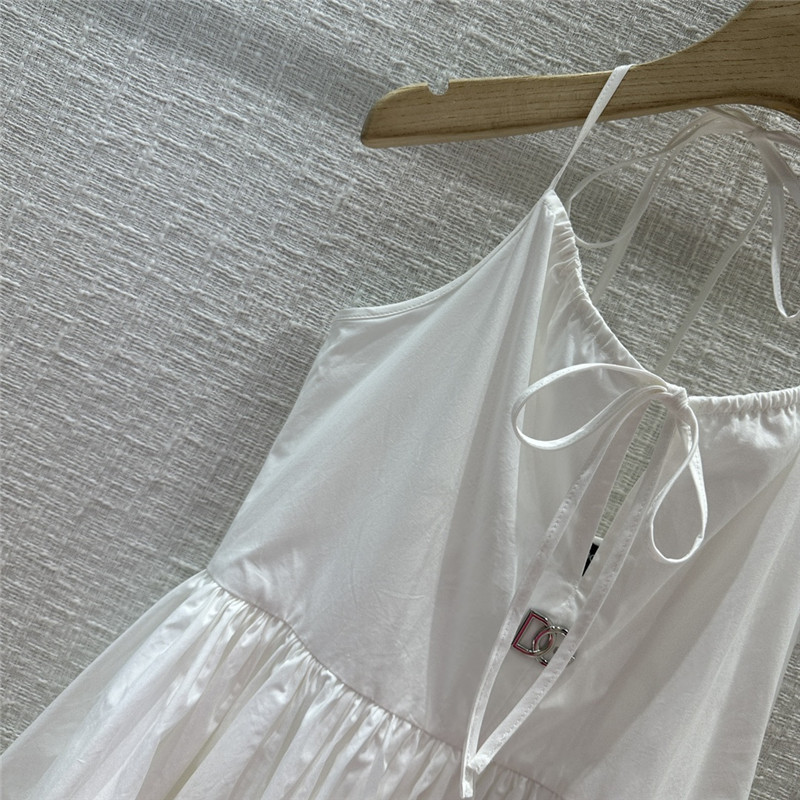 Dolce & Gabbana d&g backless white dress replica clothing
