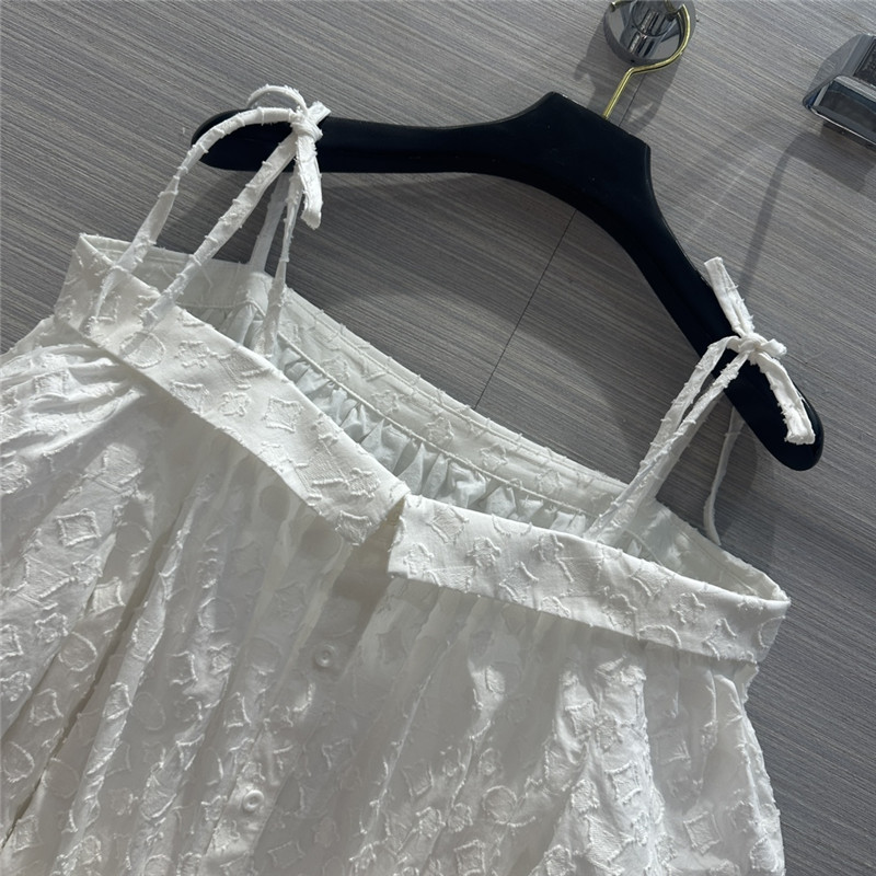 l0vis Vvtt0n lv one shoulder tie shirt dress replica clothing