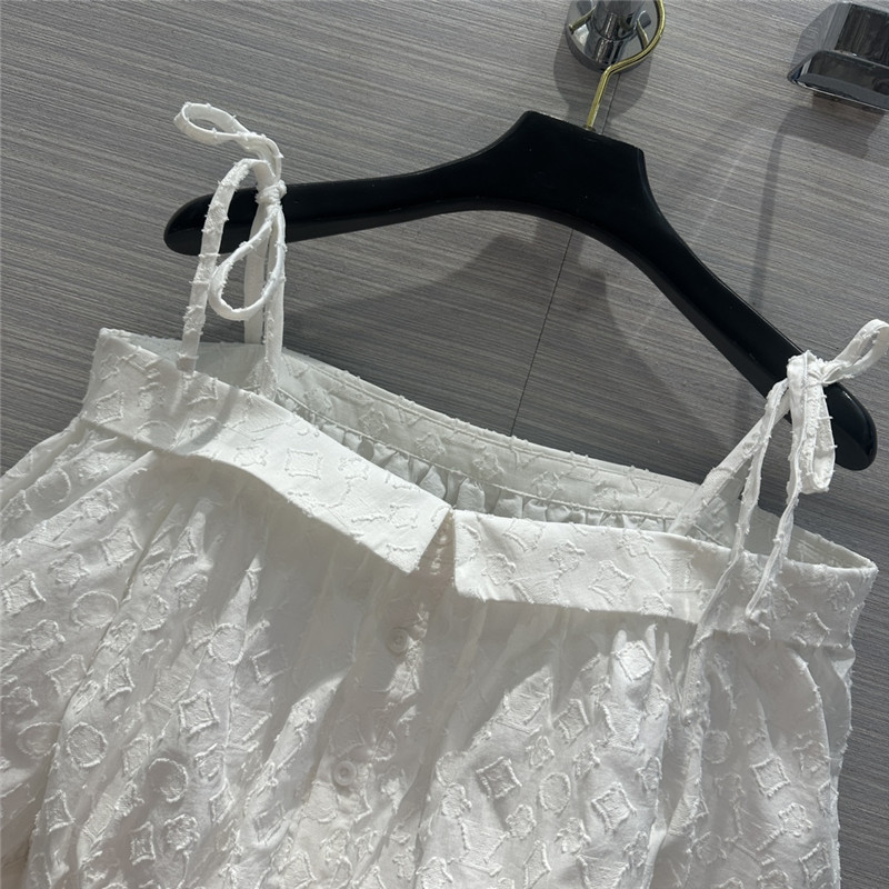 l0vis Vvtt0n monogram fil coupé off-the-shoulder blouse