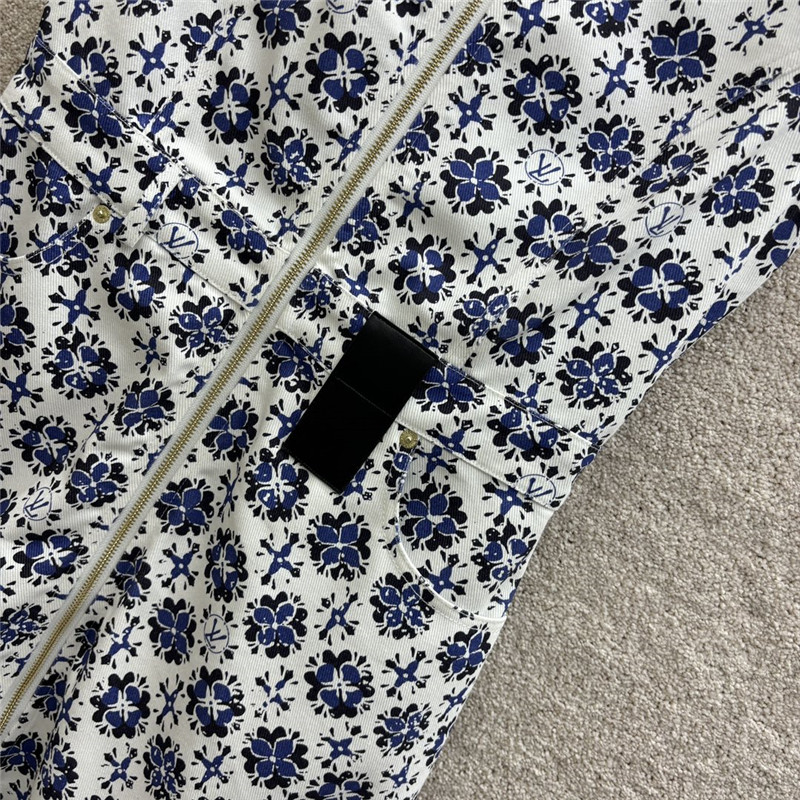 l0vis Vvtt0n lv vintage printed vest dress replicas clothes