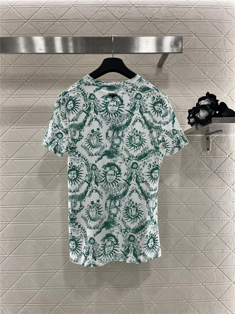 D10r sun print t-shirt replica designer clothes