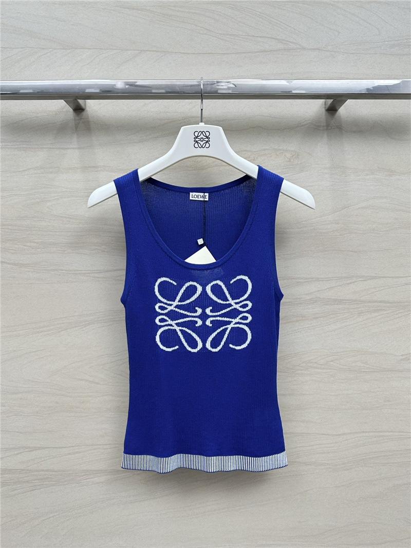 L0ew* knitted vest top replica designer clothing websites