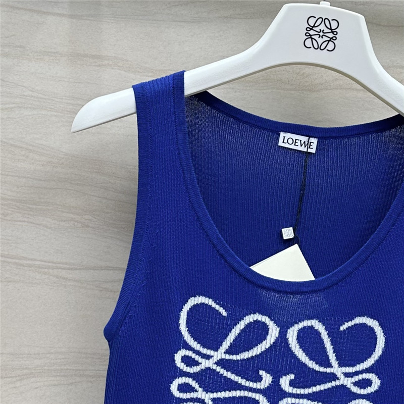 L0ew* knitted vest top replica designer clothing websites