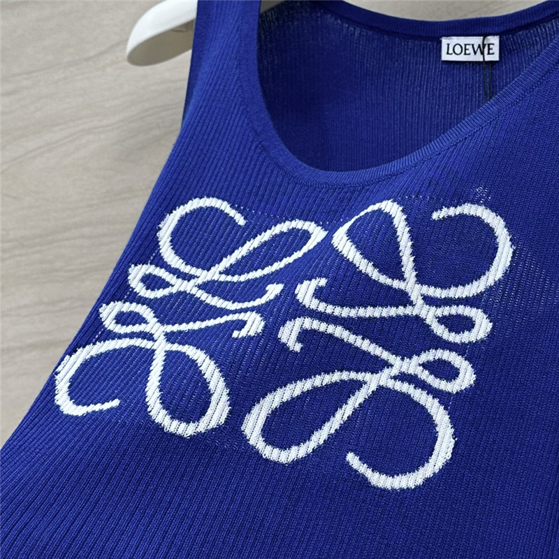 L0ew* knitted vest top replica designer clothing websites