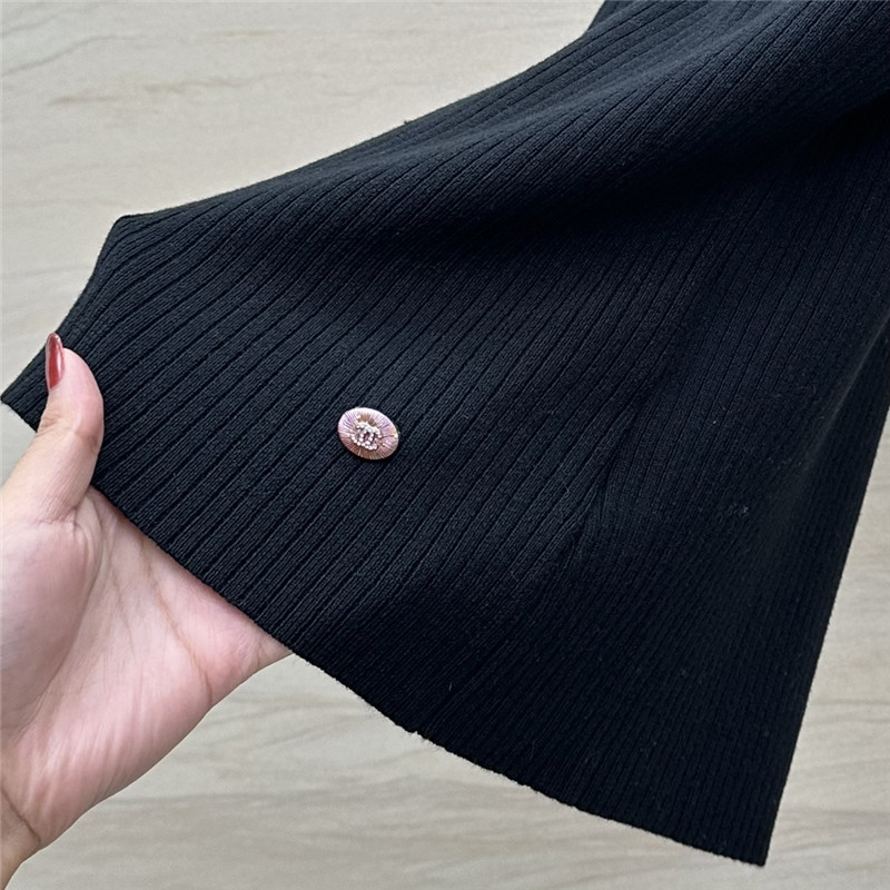 Ch**el polo collar waist knitted small vest replica clothes