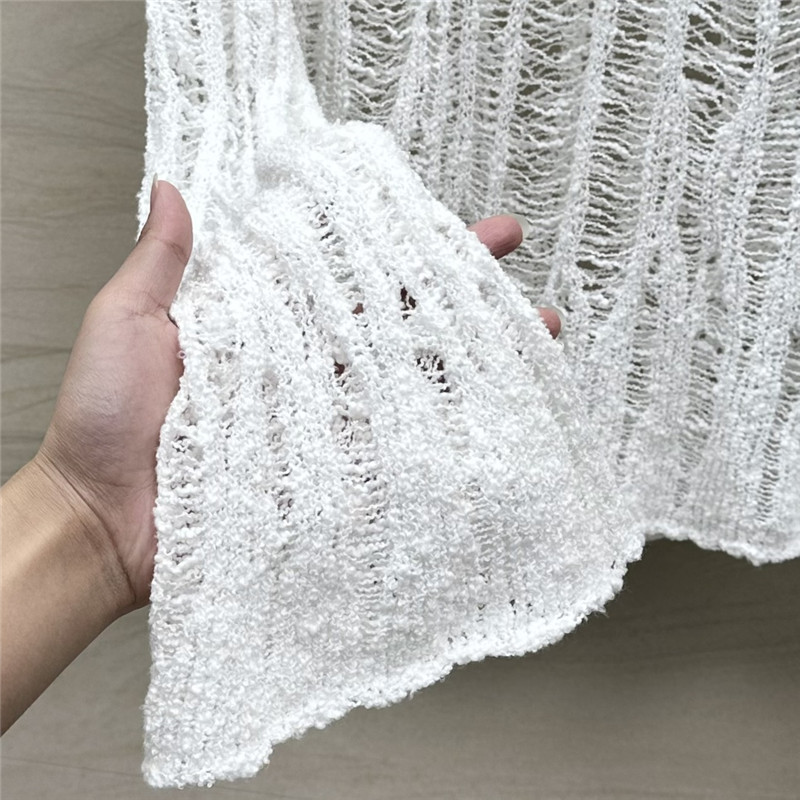 acne studios linen yarn hole crochet top replica clothes