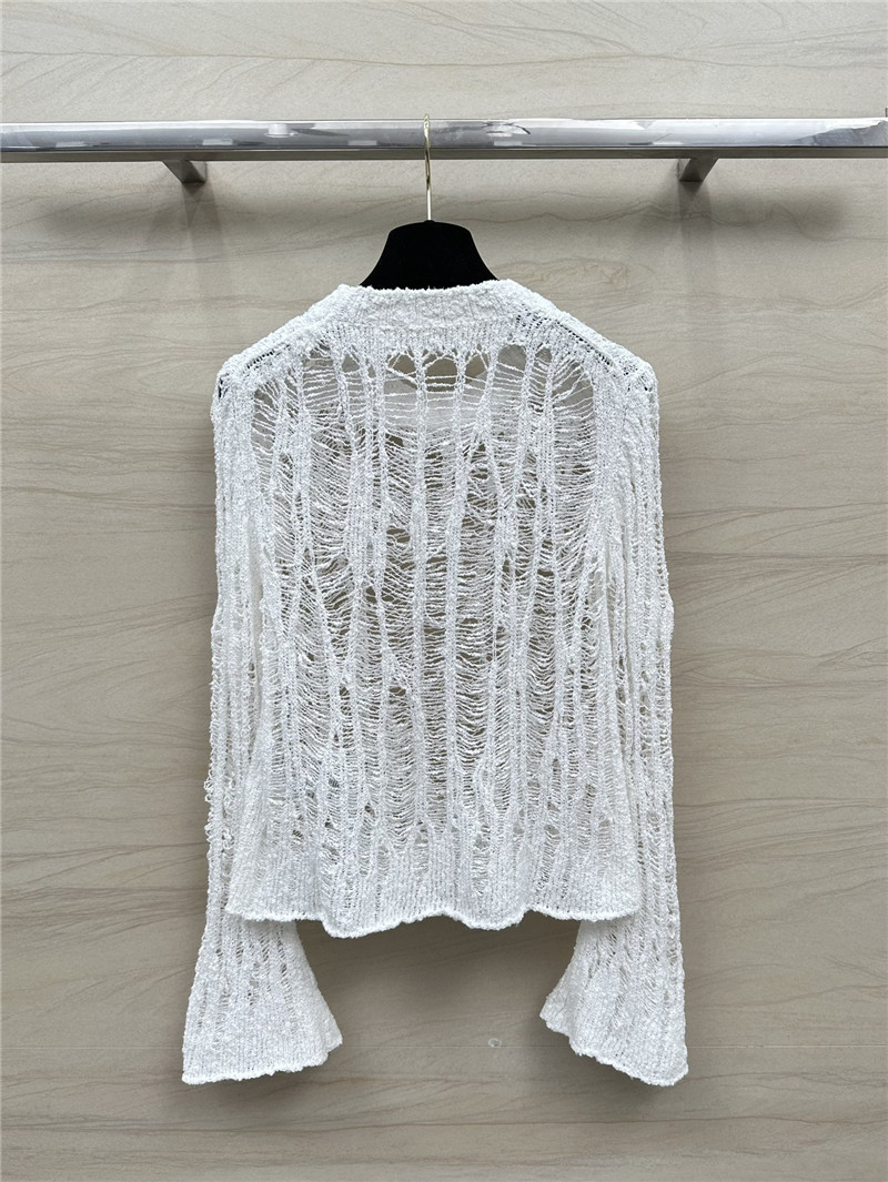 acne studios linen yarn hole crochet top replica clothes