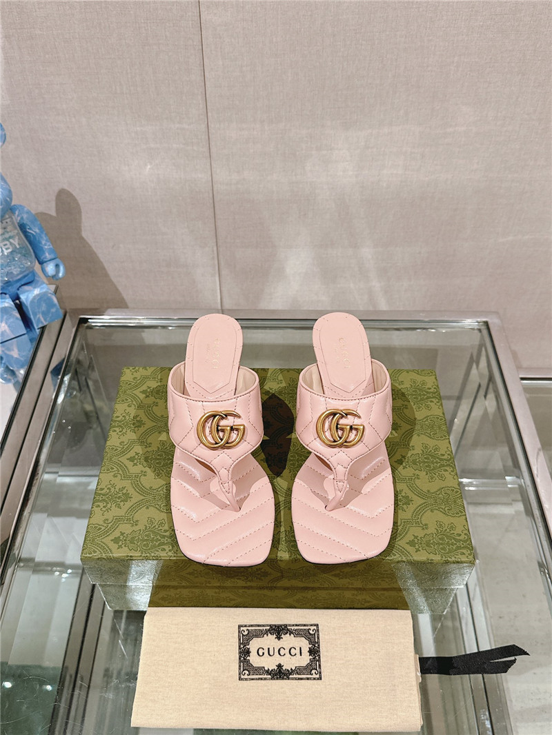 Gvc*1 gg 55mm matelassé mules beige