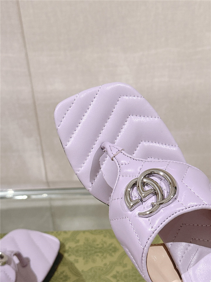 Gvc*1 gg 55mm matelassé mules purple