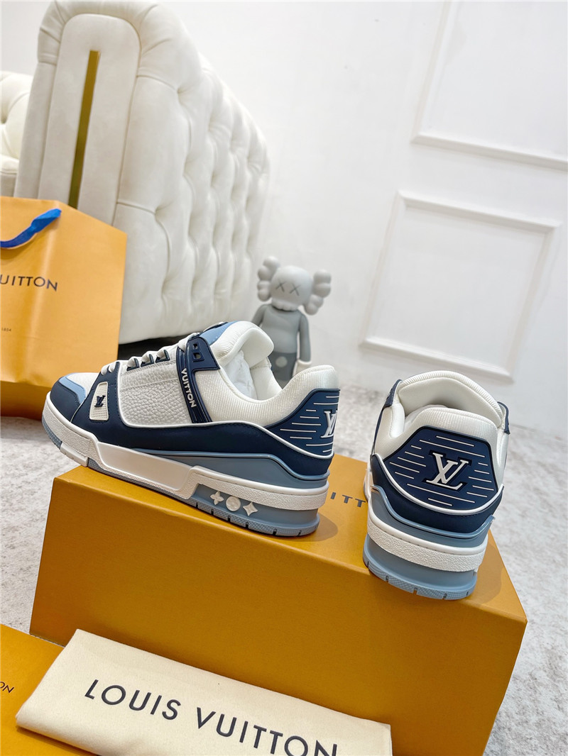 l0vis Vvtt0n blue and white sneakers for women