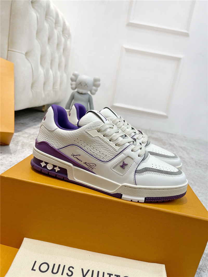 l0vis Vvtt0n white & purple sneakers for women