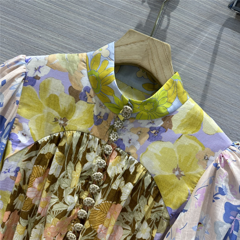 zimm palace style puff sleeve dress replica d&g clothing