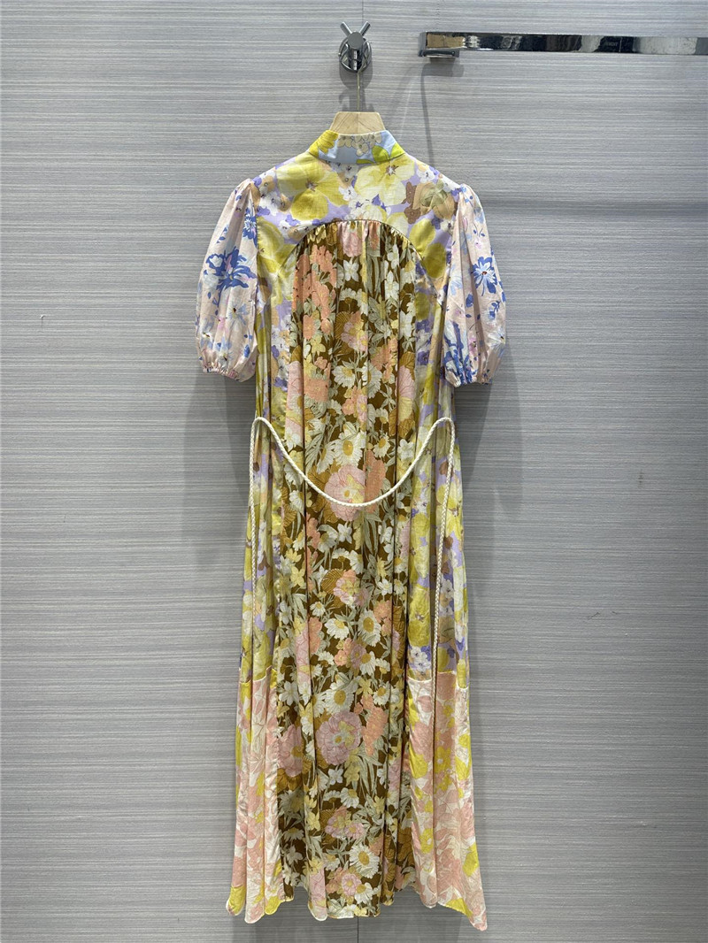 zimm palace style puff sleeve dress replica d&g clothing