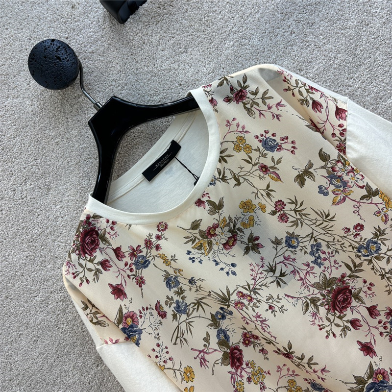Vanitoo floral print T-shirt replica d&g clothing
