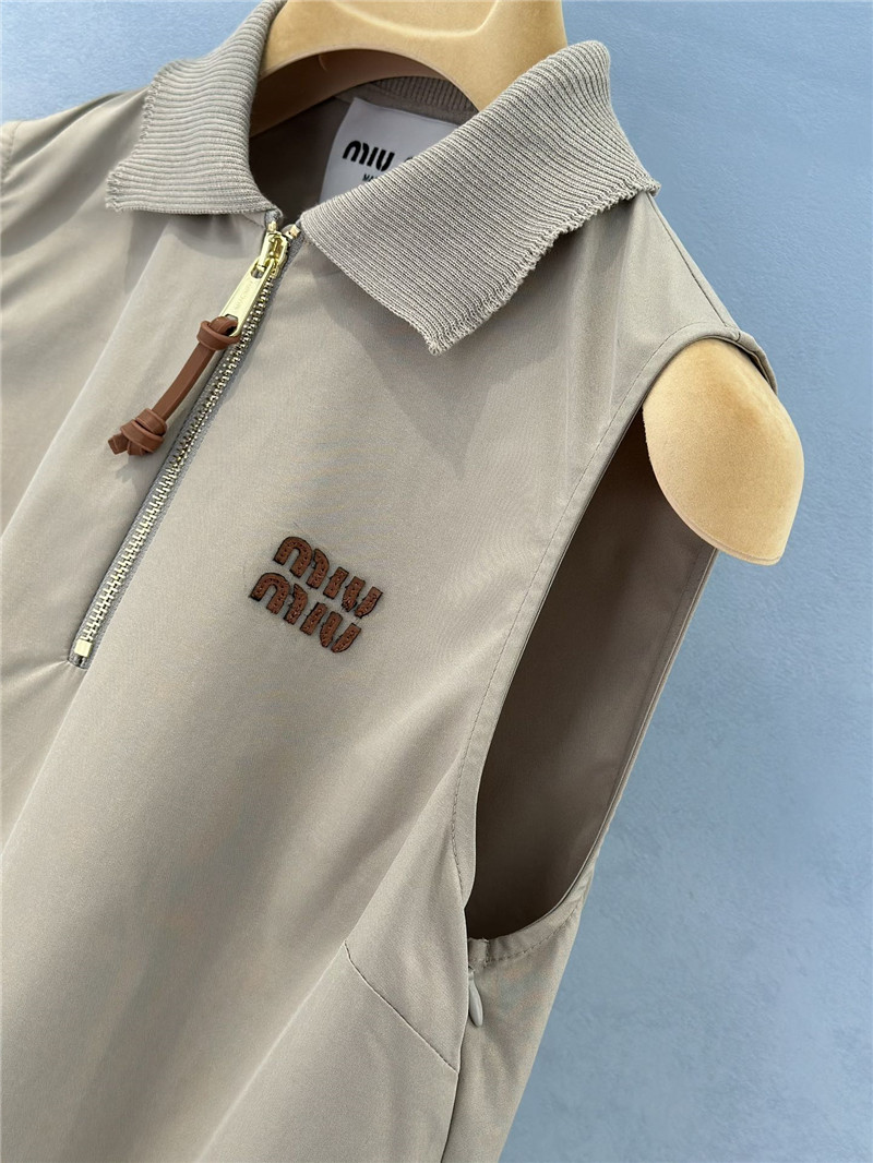 M1um1u polo vest dress replica designer clothes