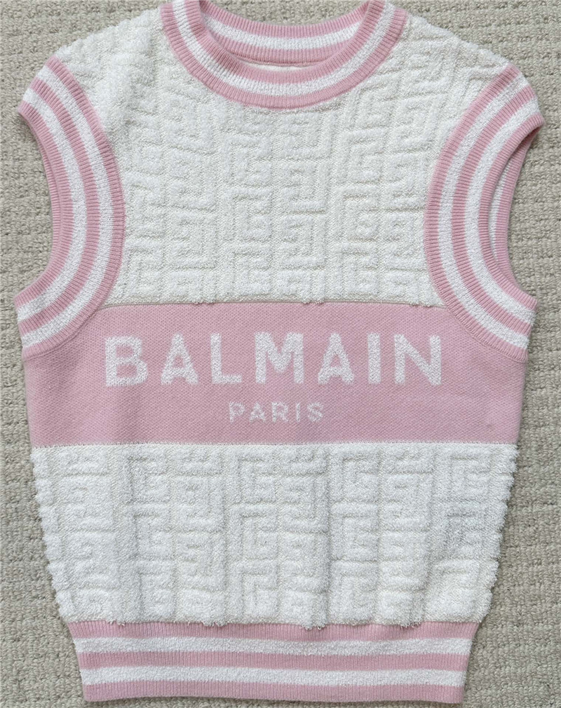 Balmain new monogram vest replica clothing sites
