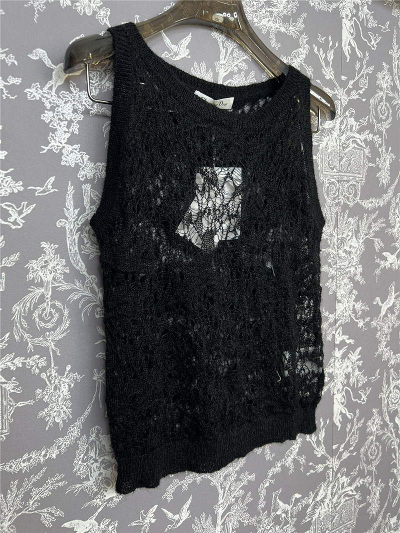 D10r lace crochet vest replica d&g clothing