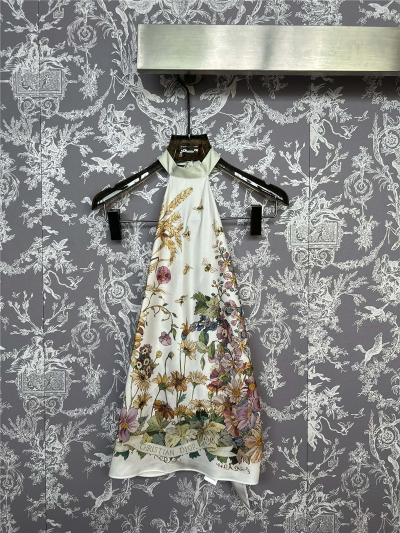 D10r halterneck silk top replica designer cloth