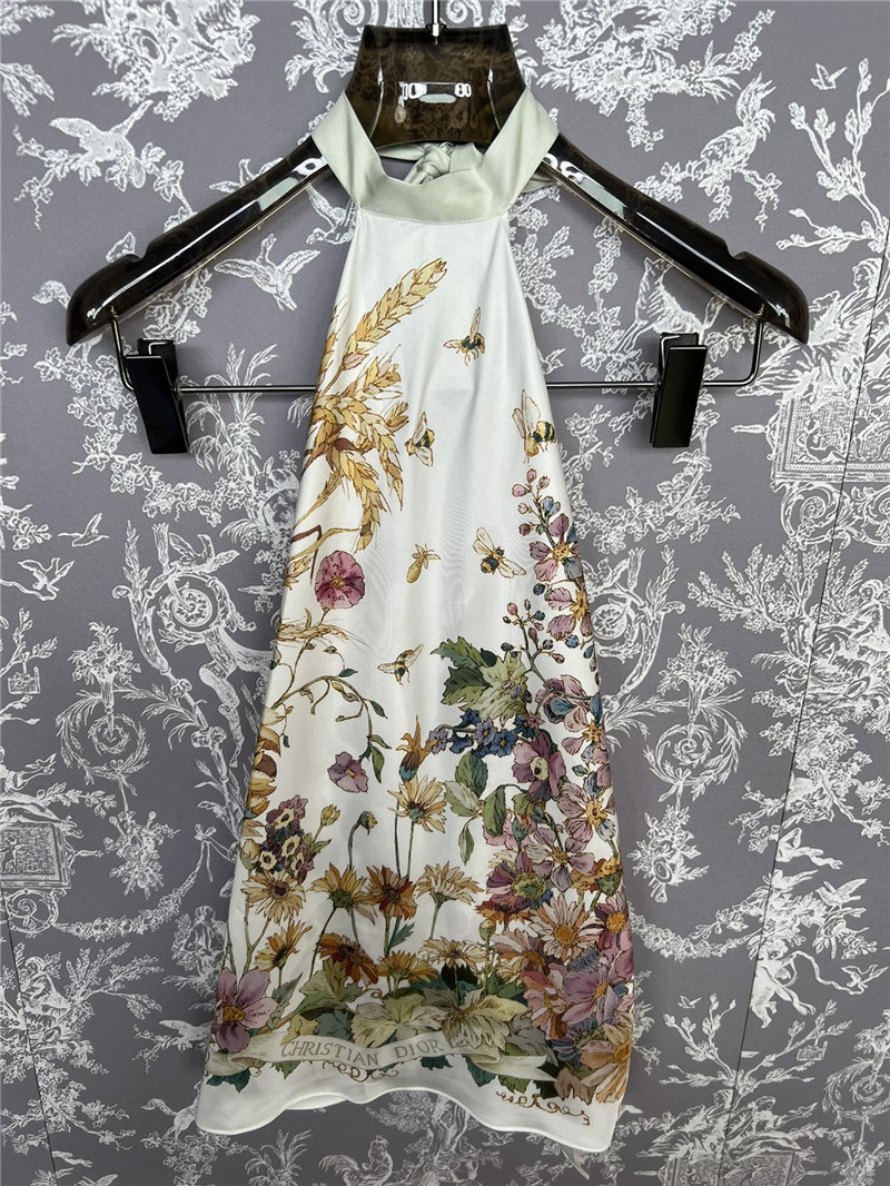 D10r halterneck silk top replica designer cloth
