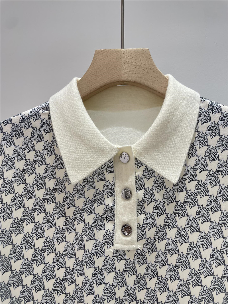 H**me5 polo collar top replica designer clothes