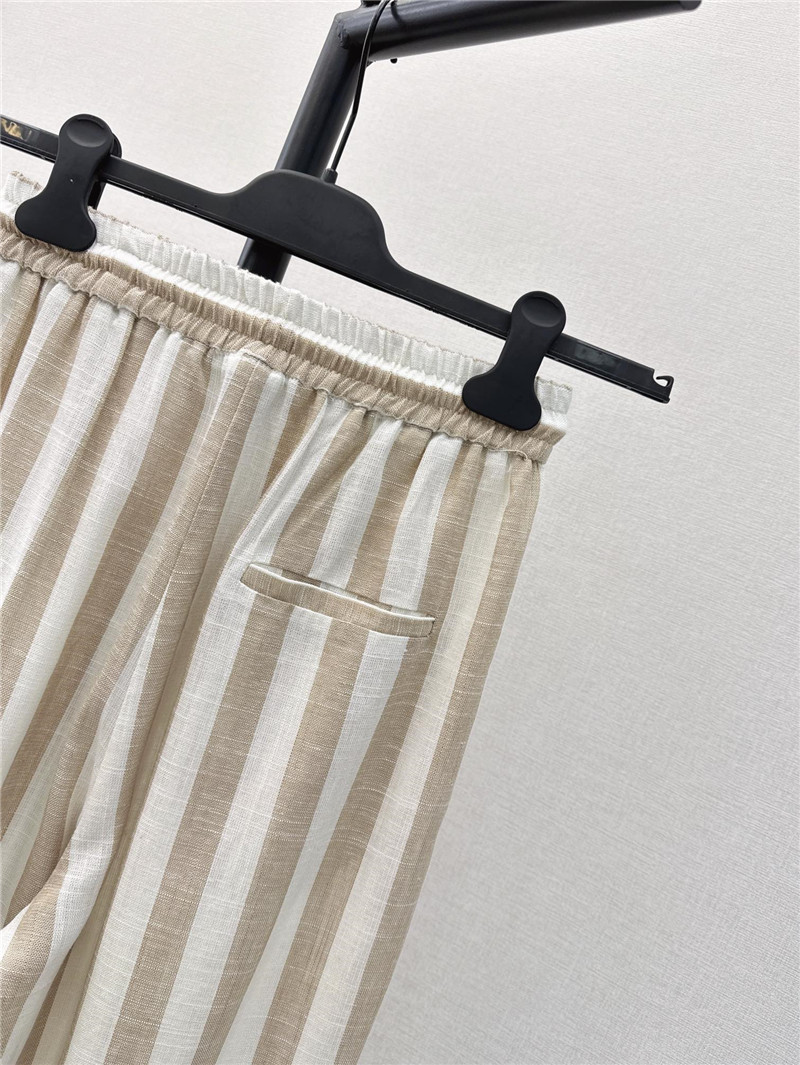 F**di striped straight pants cheap replica designer clothes