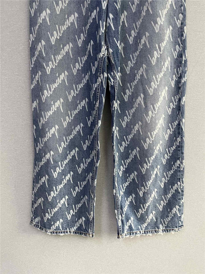 Balmain new logo printed jeans replica clothing