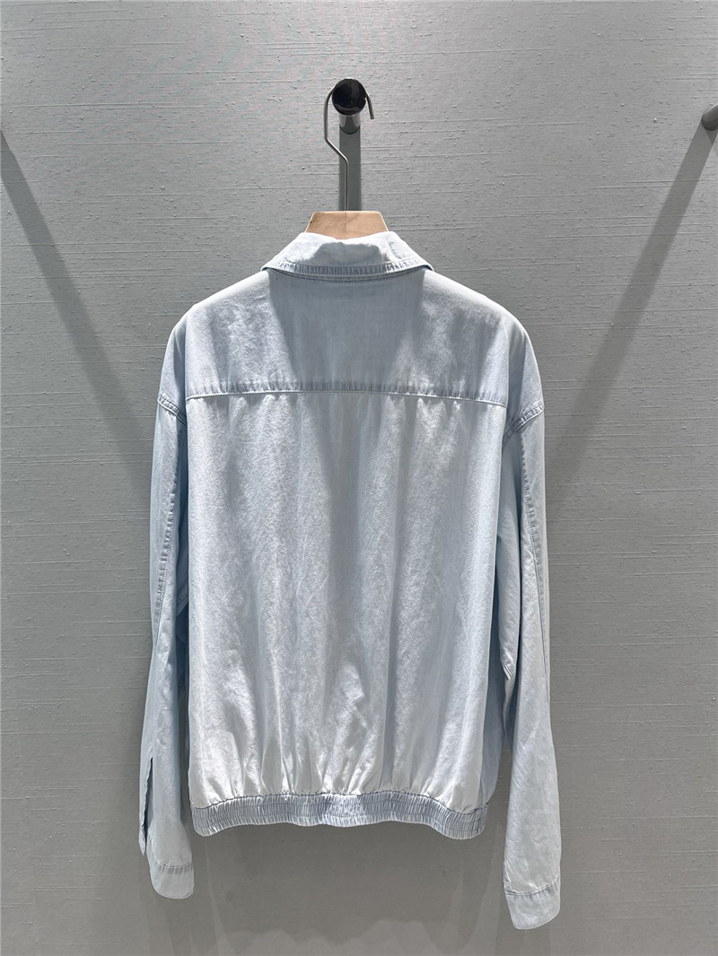 M1um1u zipper denim jacket replicas clothes