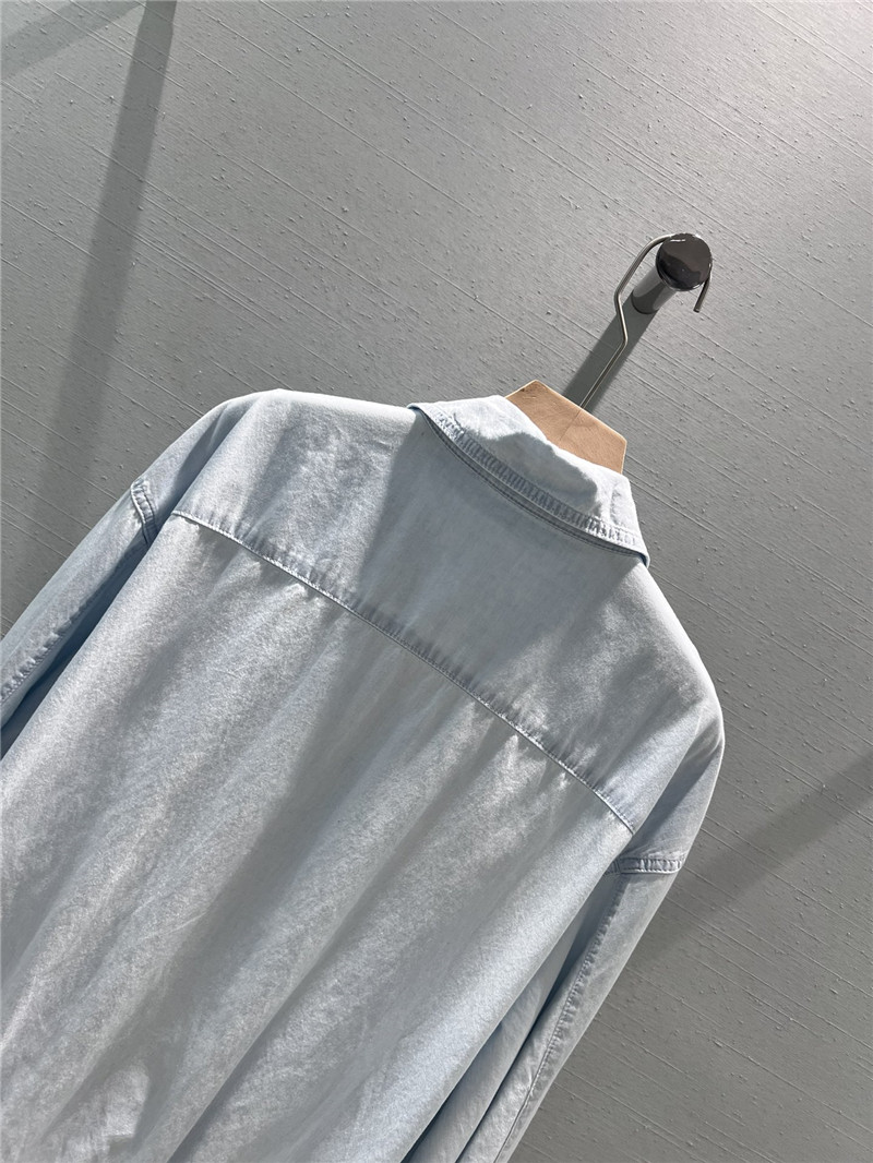 M1um1u zipper denim jacket replicas clothes