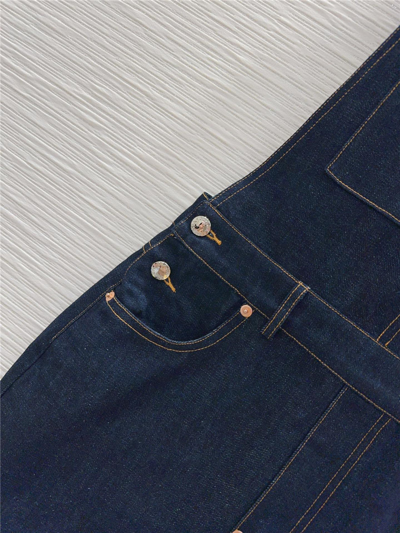 Pra*a denim overalls replica designer clothes