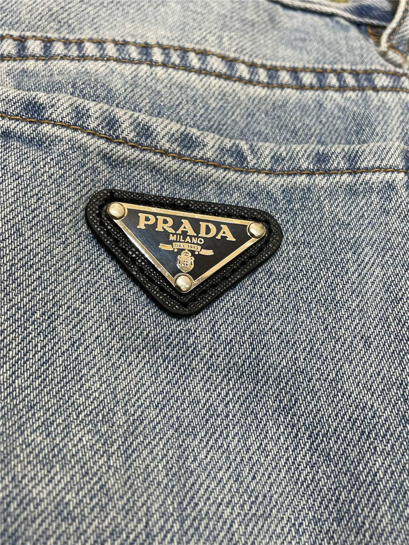 Pra*a high waist denim shorts replica d&g clothing