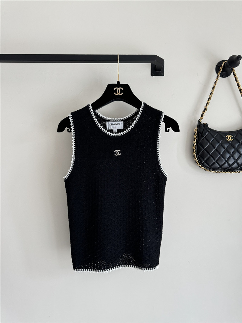 Ch**el crochet vest cheap replica designer clothes