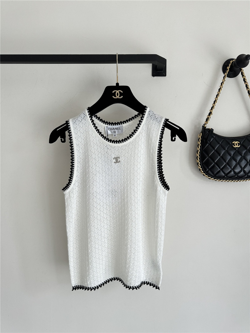 Ch**el crochet vest cheap replica designer clothes