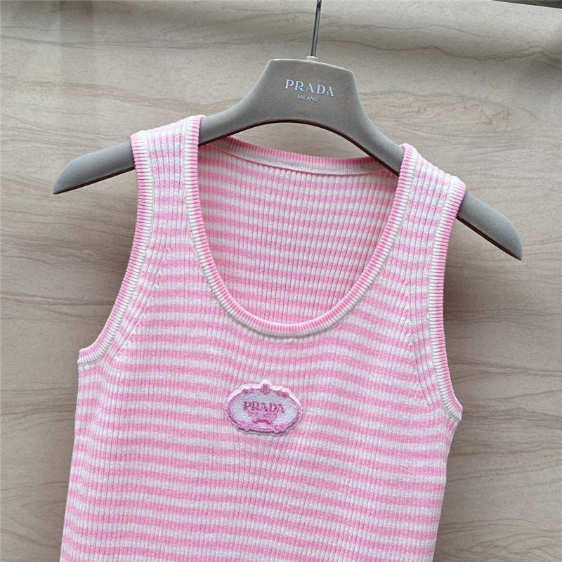 Pra*a dopamine color striped vest replica d&g clothing