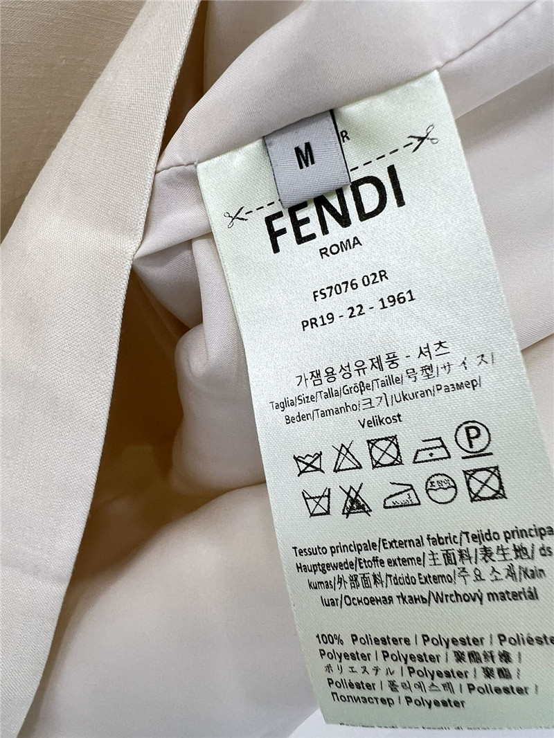 F**di embroidered lapel vest dress replica designer clothes