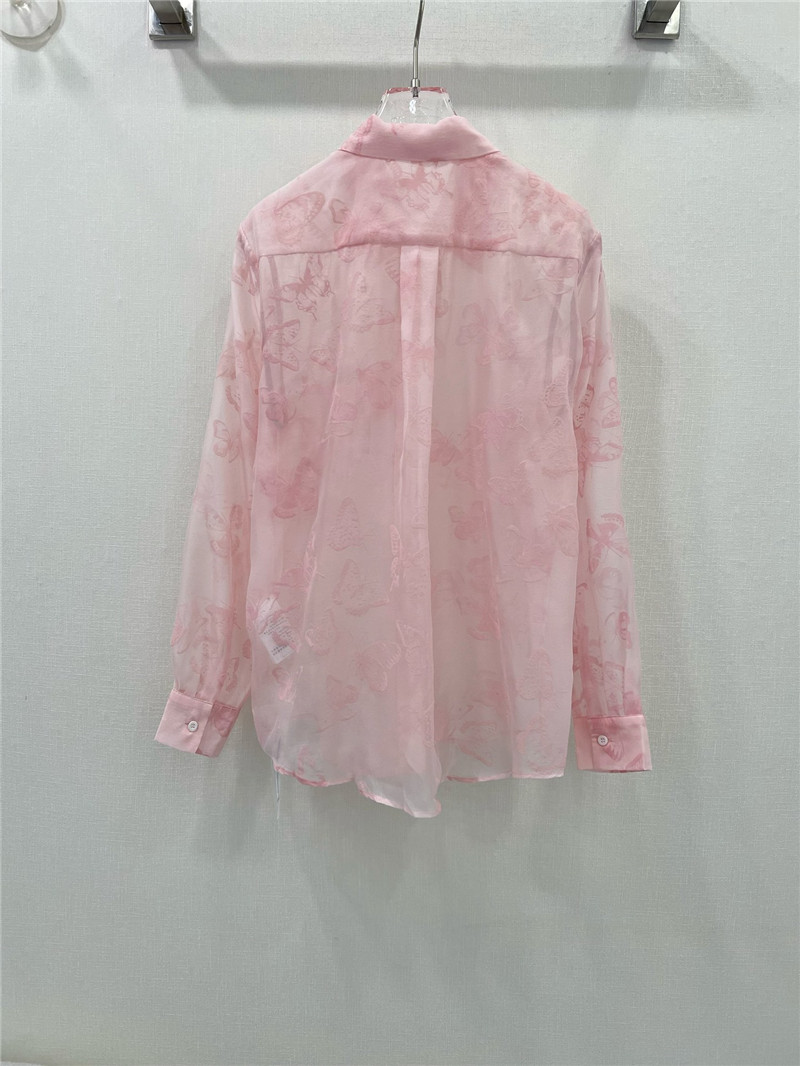 D10r organza long sleeve shirt replica designer clothes