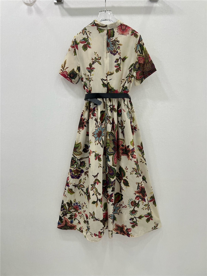 D10r printed short-sleeved shirt dress
