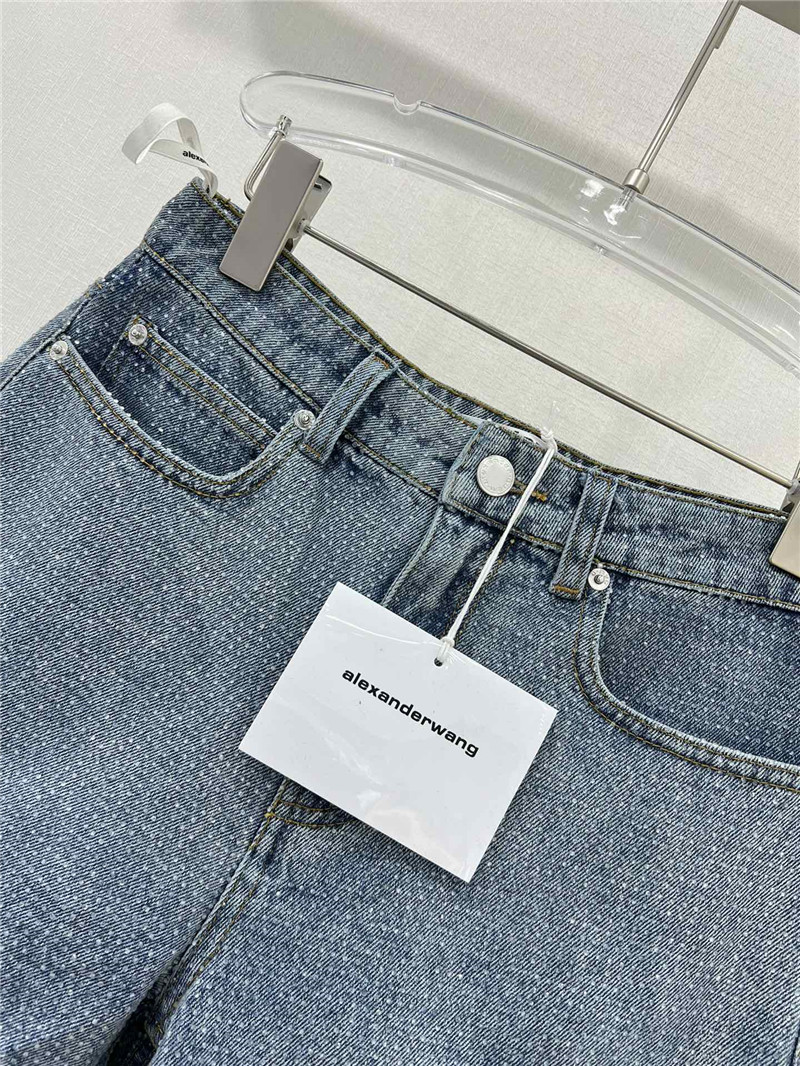 a1exa*der wang D1am0nd denim shorts replica clothing