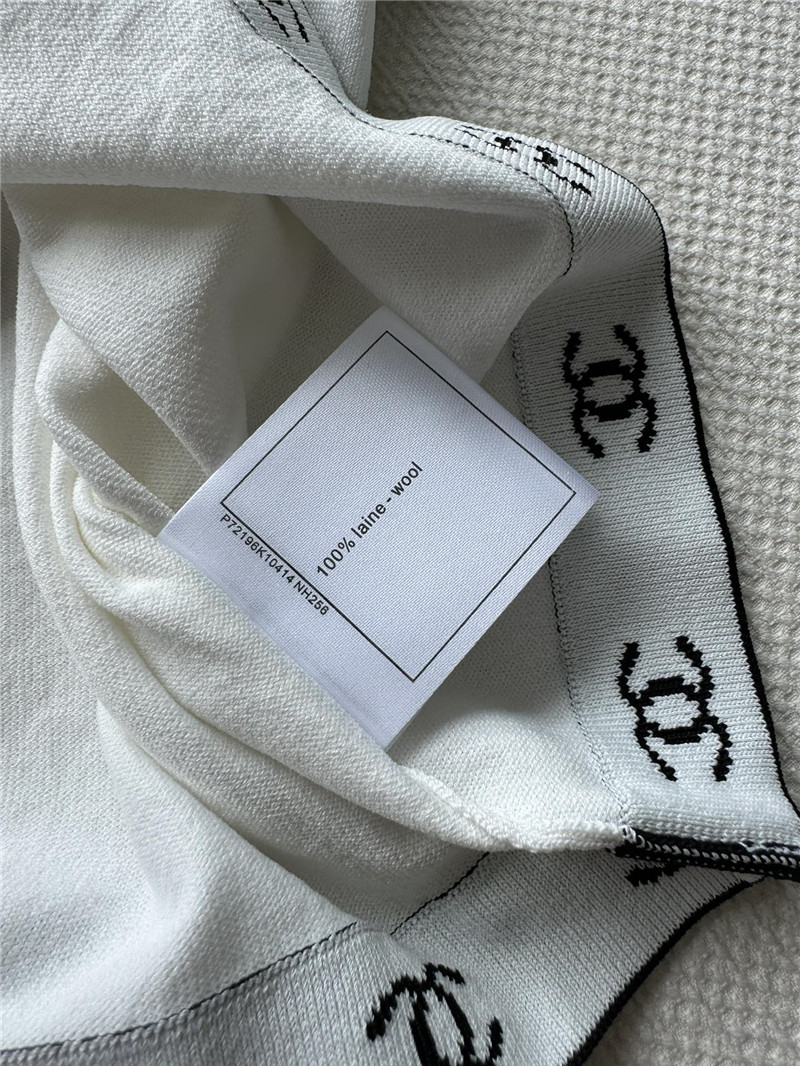 Ch**el contrast knitted vest replica d&g clothing