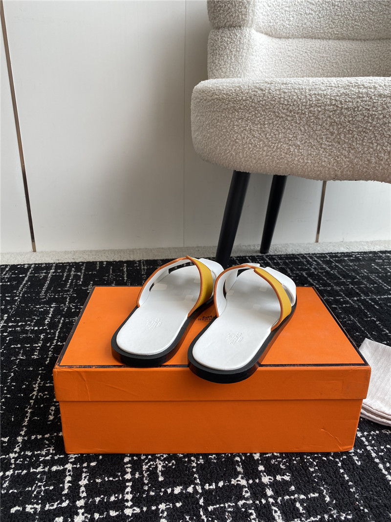 H**me5 izmir sandals yellow white