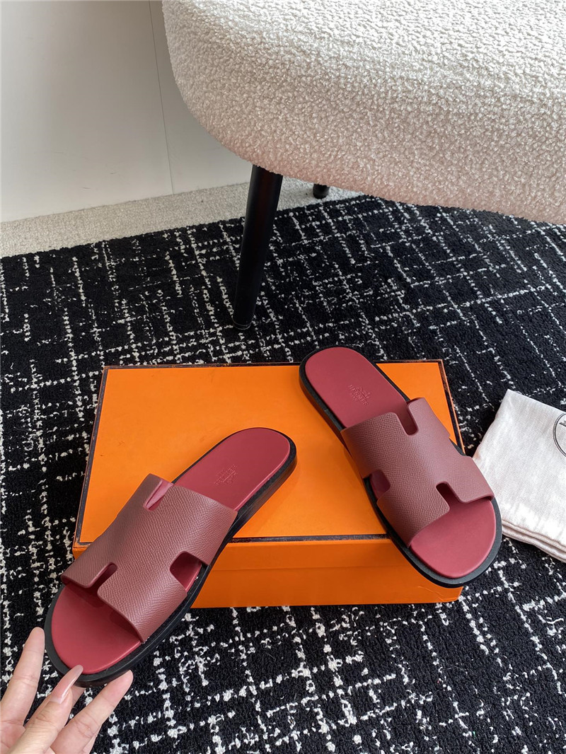H**me5 izmir sandals burgundy