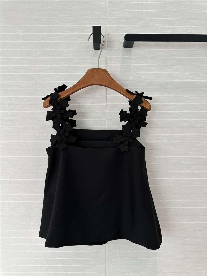 Versace three-dimensional pile flower suspender top replicas clothes