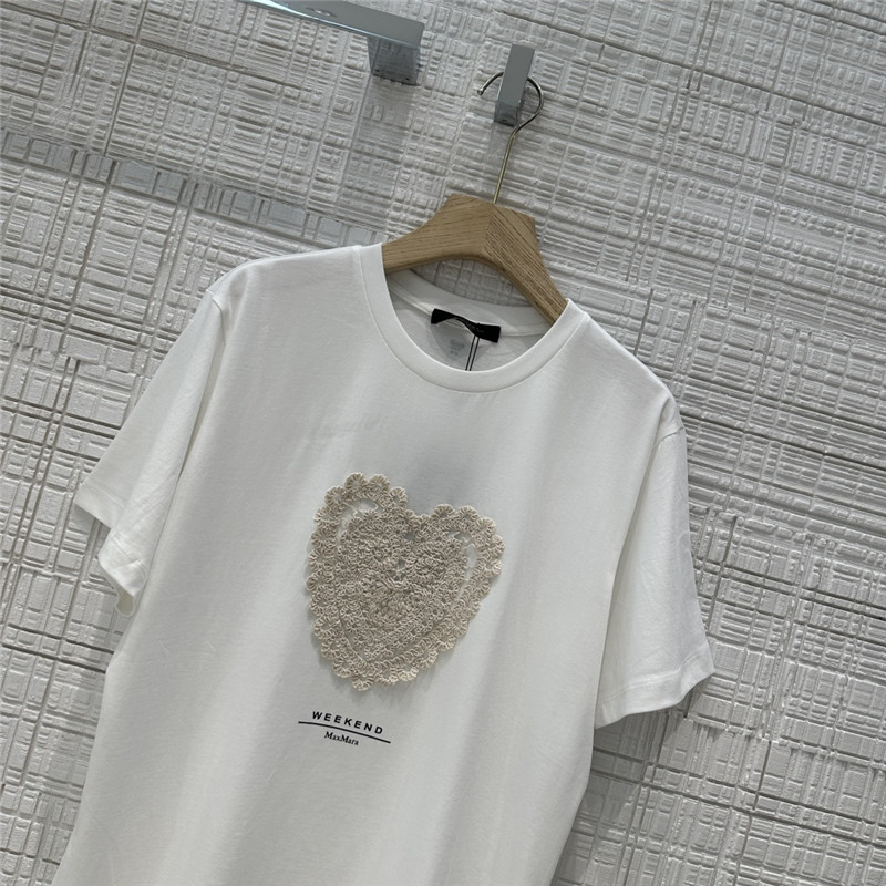 Vanitoo water-soluble heart pattern T-shirt replica clothes
