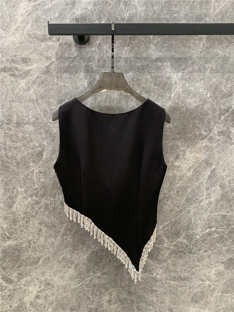 M1um1u irregular design slim vest replica clothing